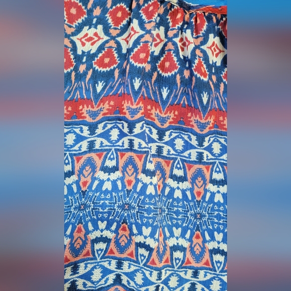 Express Flowy Red White and Blue Cami Tank Top Size Medium - Picture 7 of 9